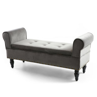 Aufbewahrungsbänke (Polster Grau; Massivholz) zum Verlieben | Wayfair.de